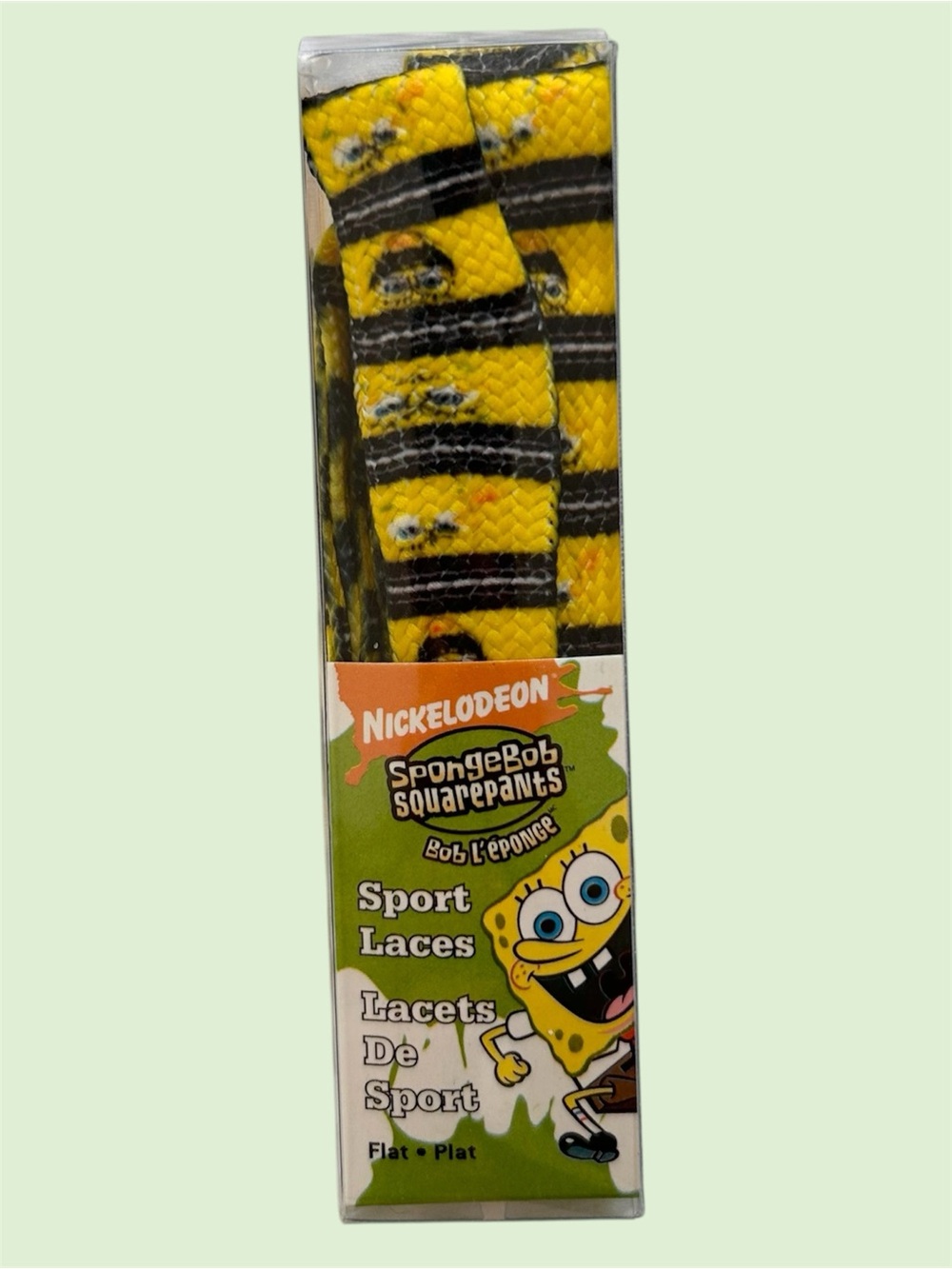 SpongeBob Viacom 2005 Sport Shoelaces Laces Flat 40 inches Gertex Hoisery NWT